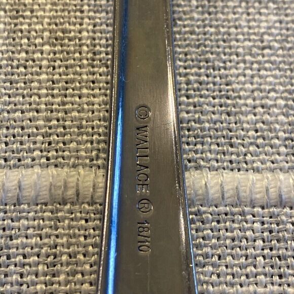 Wallace ZENITH Glossy 18/10 Stainless Flatware -- Set of 9 Oval Soup Spoons - Picture 12 of 16